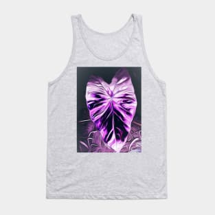 Colocasia in Purple Tank Top